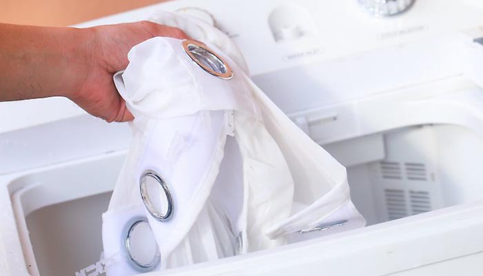Machine wash your curtains